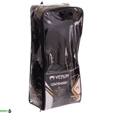 Перчатки боксерские кожаные VENUM CONTENDER 2.0 VENUM-03540 Черный-белый-золотой 10 унции