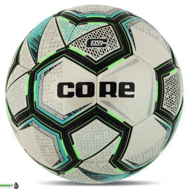 Мяч футбольный CORE DIAMOND FB-8463 Белый-оранжевый №5