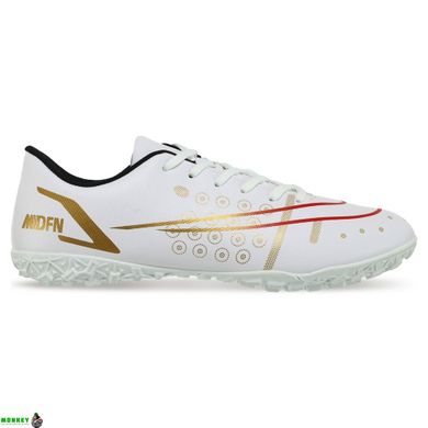 Сороконожки обувь футбольная MDFN OB-226-1 размер 39-45 (верх-PU, подошва-резина, белый)