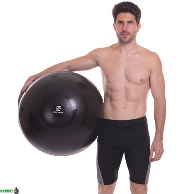 Мяч для фитнеса фитбол сатин Zelart FI-8223 65см черный