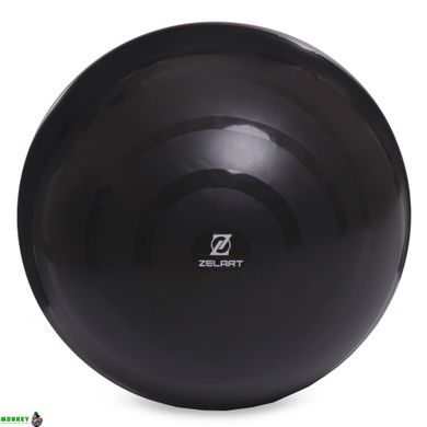 Мяч для фитнеса фитбол сатин Zelart FI-8223 65см черный