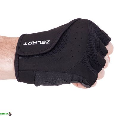Перчатки спортивные Zelart SB-161564 S-XXL черный