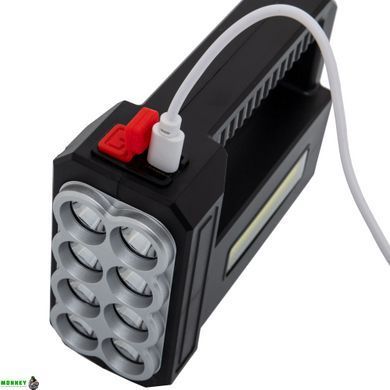 Фонарь-прожектор переносной X-BALOG LF-1780 (пластик, 8 LED, COB, USB-вход, солнечная батарея, р-р 9,5х13,4см)