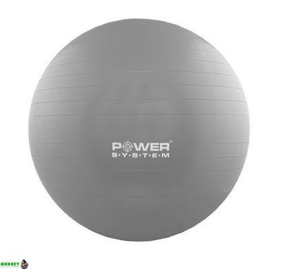 Мяч для фитнеса и гимнастики Power System PS-4011 55cm Grey