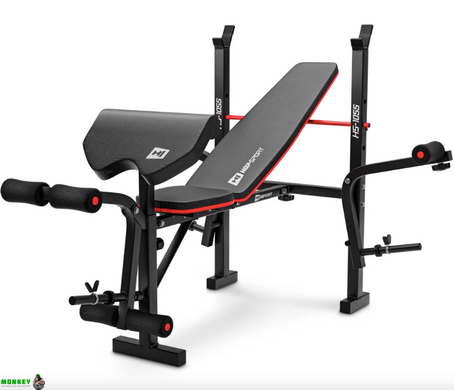 Набор Elitum Titan 109кг со скамьей HS-1055 Pro, штангой и гантелями