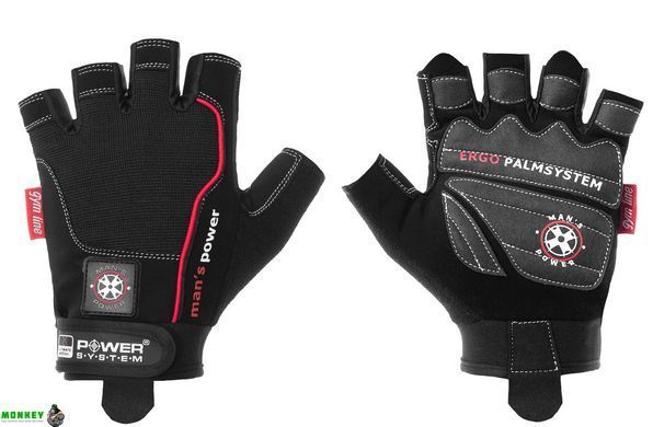 Перчатки для фитнеса и тяжелой атлетики Power System Man&rsquo;s Power PS-2580 Black XS