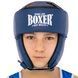 Шлем боксерский открытый с усиленной защитой макушки кожвинил BOXER 2030 Черный L