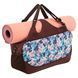 Сумка для фітнесу та йоги KINDFOLK Yoga bag SP-Sport FI-8366-2 рожевий-блакитний