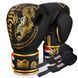 Боксерські рукавиці Phantom Muay Thai Black Gold 10 унцій (Бинти 4м. в подарунок)