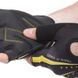 Перчатки для фітнесу та тренувань HARD TOUCH FG-006 S-XL чорний-жовтий