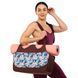 Сумка для фітнесу та йоги KINDFOLK Yoga bag SP-Sport FI-8366-2 рожевий-блакитний