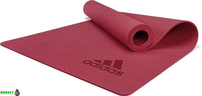 Килимок для йоги Adidas Premium Yoga Mat червоний Уні 176 х 61 х 0,5 см