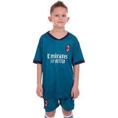 Форма футбольна дитяча AC MILAN резервна 2021 SP-Planeta CO-2456 (р-р 22-30,8-14років, 120-165см, синій)