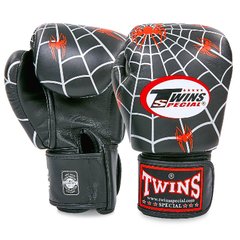 Боксерські рукавиці шкіряні TWINS FBGVL3-8C 10-14 унцій чорний