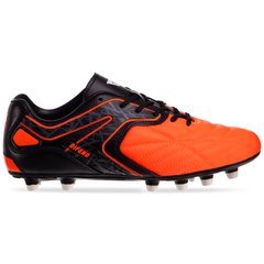 Бутсы футбольная обувь OWAXX 170210-1 R.ORANGE/BLACK/WHITE размер 40-45 (верх-PU, подошва-RB, оранжевый-черный-белый)