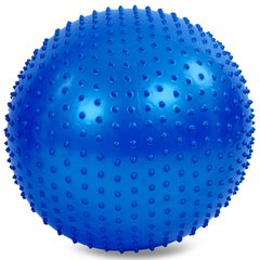Мяч для фитнеса (фитбол) массажный 65см Zelart FI-1987-65 (PVC, 1100г,цвета в ассор,ABS технолог)