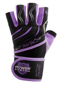 Рукавички для фітнесу і важкої атлетики Power System Rebel Girl жіночі PS-2720 Purple S