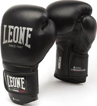 Рукавички боксерські Leone Professional Black 14 ун.