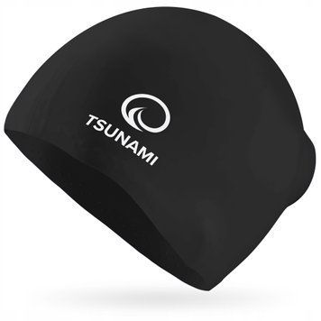 Шапочка для плавания TSUNAMI Standard Black (P-5905973401838)