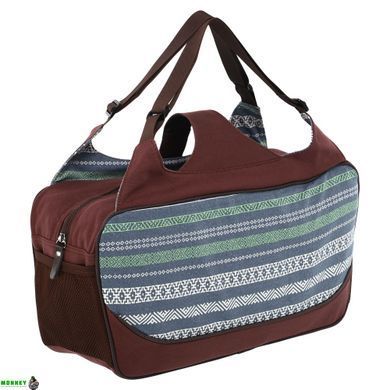 Сумка для фітнесу та йоги KINDFOLK Yoga bag SP-Sport FI-8366-3 сірий-синій