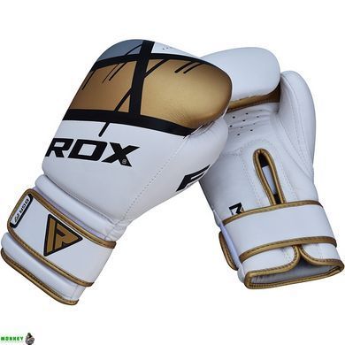 Рукавички боксерські RDX Rex Leather Gold 8 ун.