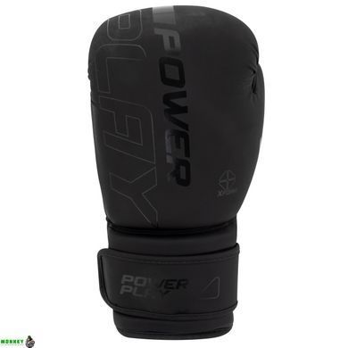 Боксерські рукавиці PowerPlay 3024 Ultra Mat Чорні 10 унцій