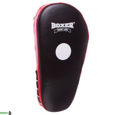 Лапа Пряма подовжена для боксу та єдиноборств BOXER 2007-01 Чорний-синій 40х21х4, 5см 2шт
