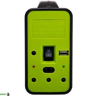 Ліхтар-прожектор переносний X-BALOG GD-8119 (пластик, COB, USB-вхід, сонячна батарея, на акумуляторі, р-р 15х21,3см)