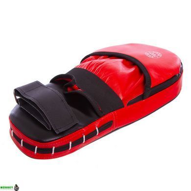 Лапа Пряма подовжена для боксу та єдиноборств BOXER 2007-01 Чорний-синій 40х21х4, 5см 2шт