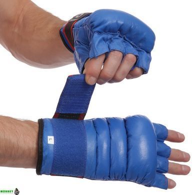 Рукавички для змішаних єдиноборств MMA шкіряні VELO ULI-4012 Червоний L