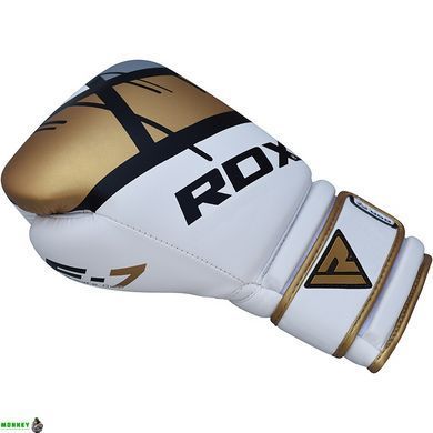 Рукавички боксерські RDX Rex Leather Gold 8 ун.
