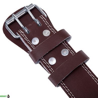 Пояс атлетичний шкіряний ZELART SB-165076 L ширина-10см коричневий