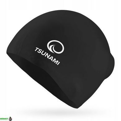 Шапочка для плавання TSUNAMI Standard Black (P-5905973401838)