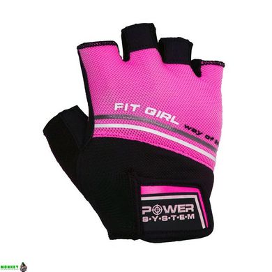 Перчатки для фитнеса и тяжелой атлетики Power System Fit Girl Evo PS-2920 Pink M