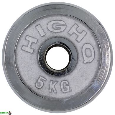 Блины (диски) хромированные HIGHQ SPORT TA-1802-5 52мм 5кг