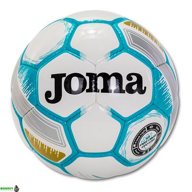 М'яч футбольний Joma EGEO біло-бірюзовий Уні 5