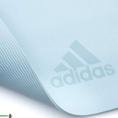 Килимок для йоги Adidas Premium Yoga Mat світло-блакитний Уні 176 х 61 х 0,5 см