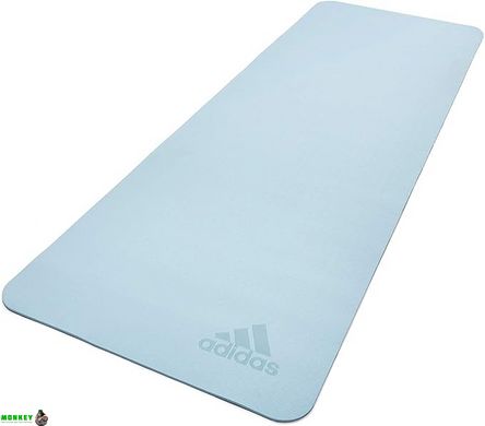 Килимок для йоги Adidas Premium Yoga Mat світло-блакитний Уні 176 х 61 х 0,5 см