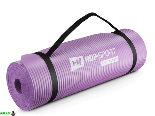 Мат для фітнесу та йоги Hop-Sport HS-N015GM 1.5см фіолетовий