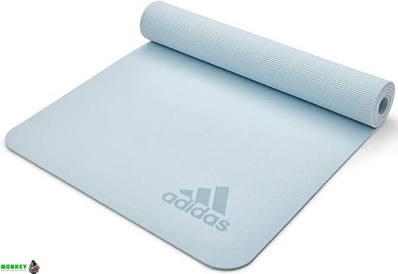 Килимок для йоги Adidas Premium Yoga Mat світло-блакитний Уні 176 х 61 х 0,5 см