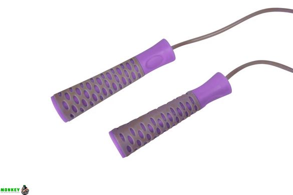 Скакалка PowerPlay 4206 Сіро-фіолетова