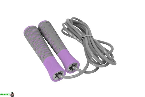 Скакалка PowerPlay 4206 Сіро-фіолетова