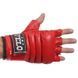 Рукавички для змішаних єдиноборств MMA шкіряні VELO ULI-4012 Червоний L