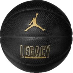 М'яч баскетбольний NIKE JORDAN LEGACY 2.0 8P DEFLATED BLACK/BLACK/BLACK/METALLIC GOLD size 7
