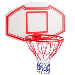 Щит баскетбольный с кольцом и сеткой SP-Sport S005 (щит-HDPE,р-р 90x60см, кольцо (16мм) d-45см, сетка NY)