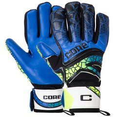 Воротарські рукавиці з захистом пальців CORE FB-9533 розмір 8-10 кольори в асортименті