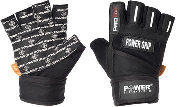 Рукавички для фітнесу і важкої атлетики Power System Power Grip PS-2800 Black XS