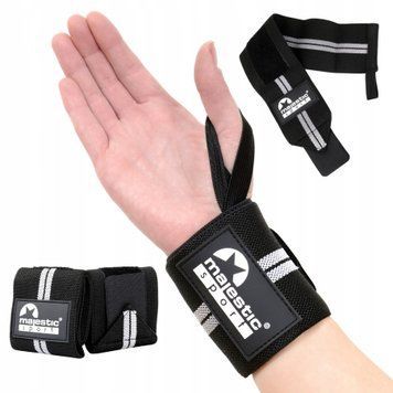 Бинты для запястий (кистевые бинты) Majestic Sport Wrist Wraps M-WS-BG