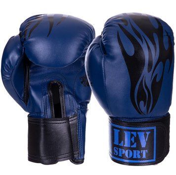 Рукавички боксерські LEV UR LV-2958 Синій 10 унції КЛАС