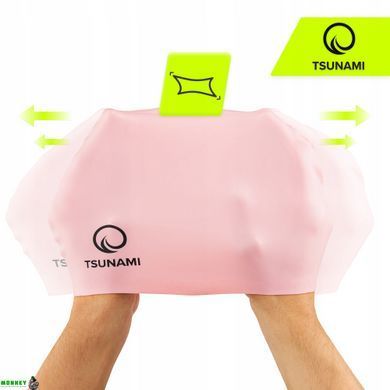 Шапочка для плавания TSUNAMI Standard Pink (P-5905973401845)